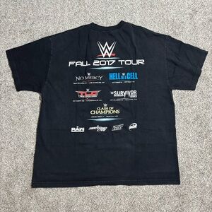 WWE Black Fall 2017 Tour Graphic T-Shirt